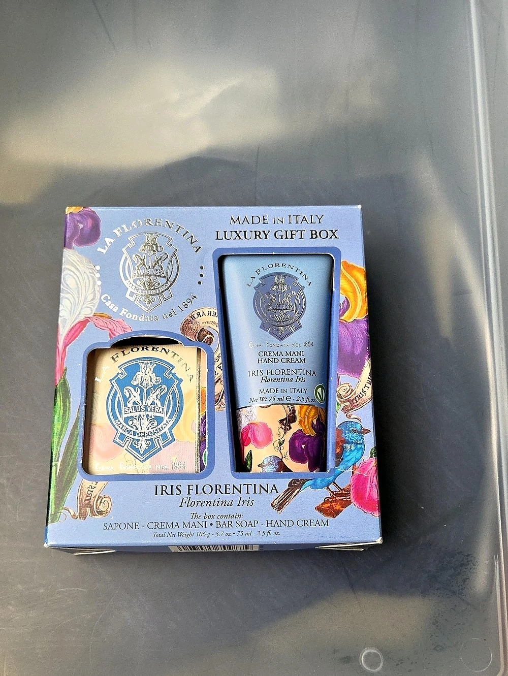 Iris Florentina Luxury Gift Box Floral Hand & Body Cream Gift Box NWT